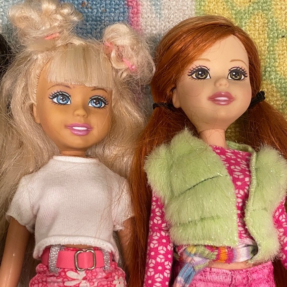 Mattel Barbie Wee 3 Three Friends Dolls 2004 w/ Outfits No Shoes - Picture 4 of 4